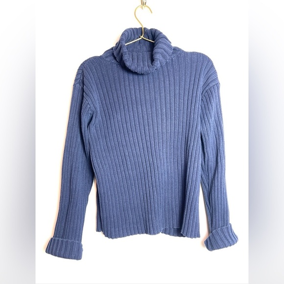 American Eagle Vintage Navy  Ribbed Sweater - Picture 1 of 9